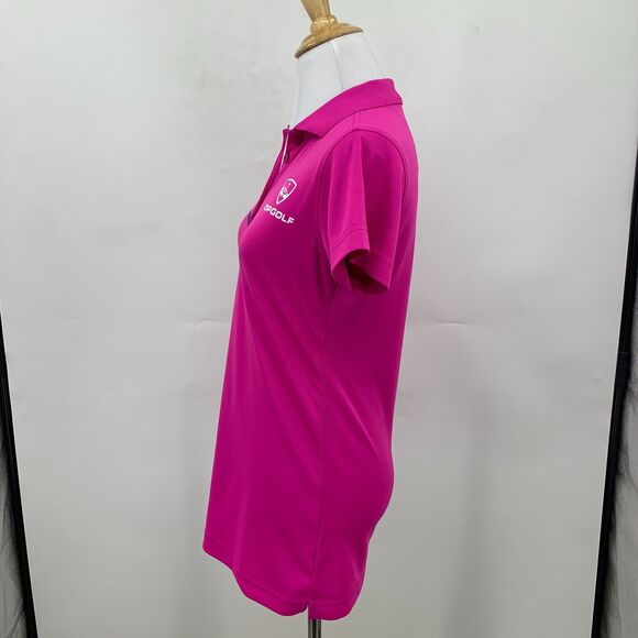 Top Golf Uniform Polo Shirt Women XS Extra Small Honeysuckle Short Sleeve Collar - Picture 5 of 10